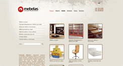 Desktop Screenshot of mebelas.com