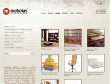 Tablet Screenshot of mebelas.com